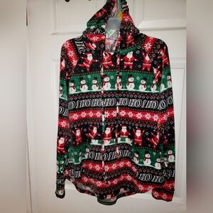 NOBO Festive Kids Pajama Top - Red, Green, Black